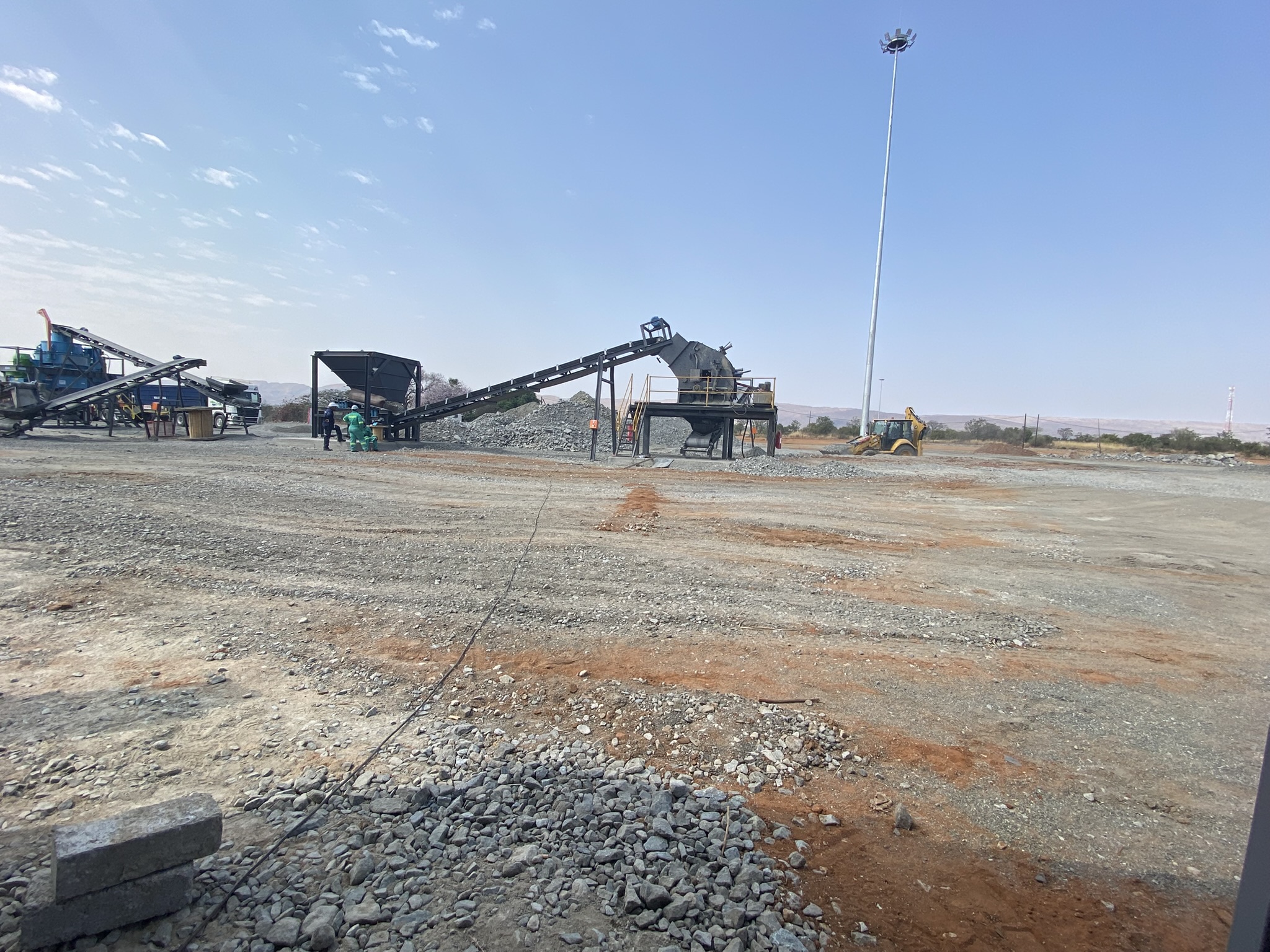 Engineering work carried out in the field